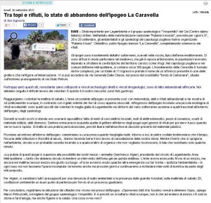 201309-30 settembre 2013 Tra topi e rifiuti, lo stato di abbandono dell ipogeo La Caravella _ Barinedita - Testata giornalistica online-page-001
